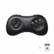 8Bitdo M30 무선 블루투스 컨트롤러 레트로 게임패드(스위치, PC Windows, MacOS, Android, Raspberry Pi, Sega Genesis 및 Sega Mega Drive 스타일 포함)(검은색)