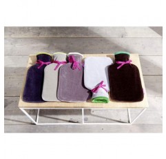 Farbenfreunde 액세서리 니키로 만든 투톤 온수병, 온수병, 온수병, 씨베개, 블러드 오렌지 토마토, 2리터, 22 x 34 cm, 2012135070 블러드 오렌지 토마토 2리터