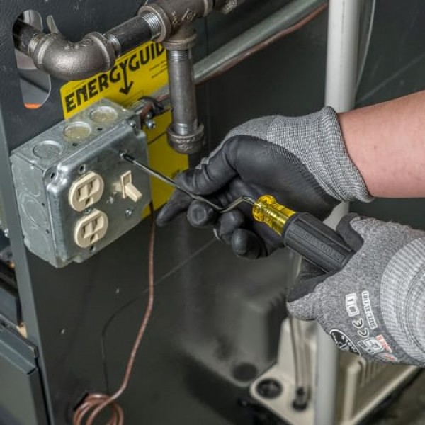 Klein Tools 670-6 드라이버, 3/16인치 캐비닛 팁, 6인치 생크가 있는 Rapi-Driv, 미국산