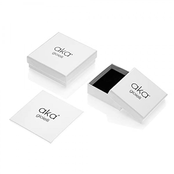 Aka Gioielli® - 코드 체인 3 mm 925 스털링 실버 로듐 도금 - 남성용 여성용 목걸이 길이: 45 50 55 60 70 80 cm