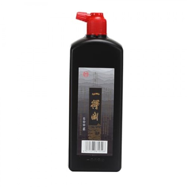 MEGREZ Yidege 연습 잉크 중국어 브러시 잉크 초보자 연습을 위한 수미 잉크 중국어 일본어 서예 액체 잉크, 검정 - 500ml(17.6 OZ)/병