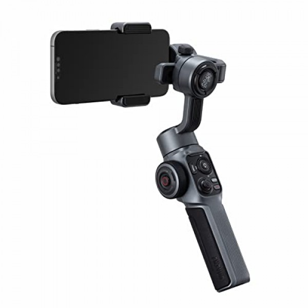 Zhiyun Smooth 5S 그레이 짐벌 안정기 for iPhone 14 13 12 11 SE XS XR X 8 Pro Max Plus 삼성 안드로이드 비디오 YouTube Tiktok Vlogging, Zhiyun Smooth 5 Phone Gimbal 업그레이드 버전