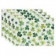 ARKENY 성 패트릭의 날 Placemats 12x18 인치 4개 세트, 토끼풀 녹색 봄 계절 농가 삼베 실내 주방 식탁 매트 장식 홈 파티 AP393-4