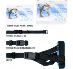 GoodBoy Dog Muzzle - 물림 방지, 씹기 - 더 이상 쓸림 없음(XL, 파란색)