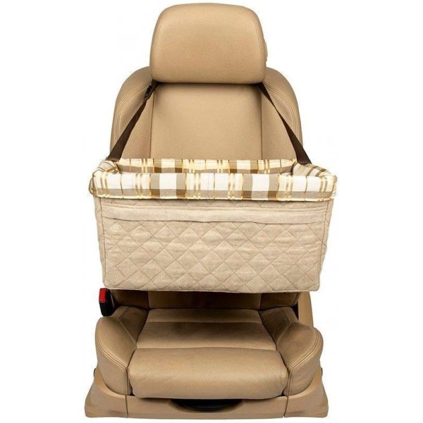 PetSafe 해피 라이드 퀼팅 펫 시트, 자동차 및 트럭용 부스터 도그 시트, 최대 8kg의 애완동물용, 소형, 퀼트 최대 8kg 퀼트