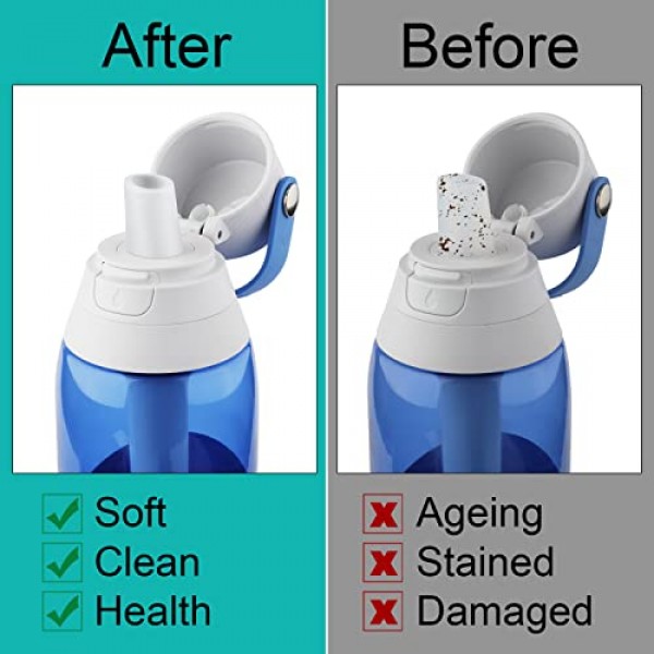 2pcs 물린 밸브 교체, 물병 마우스피스 교체 물 밸브 Brita 필터 물병 교체 용 Brita 필터링 된 물병 교체와 호환 가능