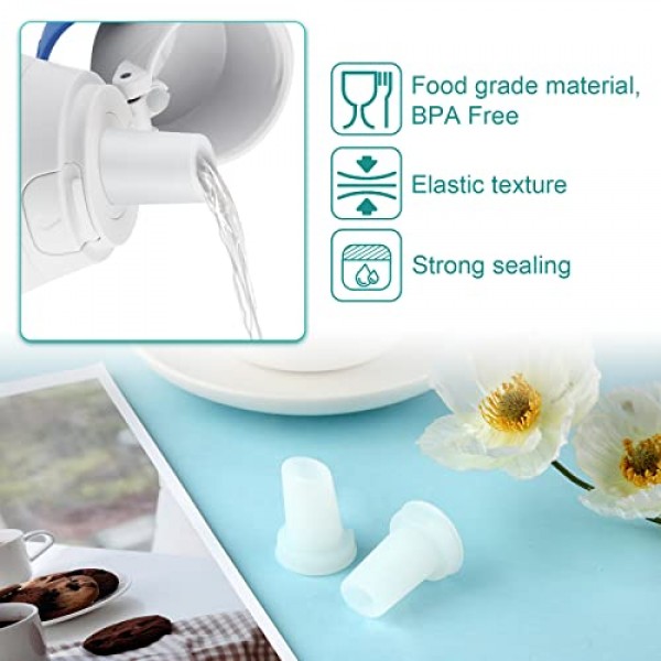 2pcs 물린 밸브 교체, 물병 마우스피스 교체 물 밸브 Brita 필터 물병 교체 용 Brita 필터링 된 물병 교체와 호환 가능