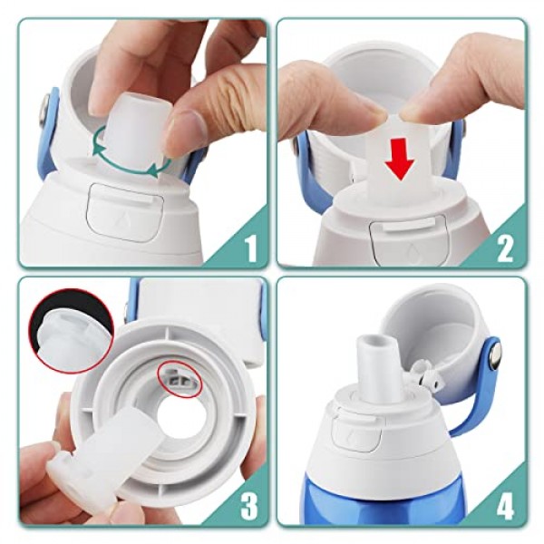 2pcs 물린 밸브 교체, 물병 마우스피스 교체 물 밸브 Brita 필터 물병 교체 용 Brita 필터링 된 물병 교체와 호환 가능