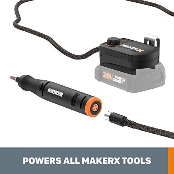 Worx WA7151 20V MAKERX HubX USB 포트가 있는 전원 및 도구 어댑터