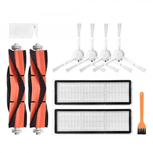 LICHIFIT 예비 메인 롤러 브러시 사이드 브러시 필터 교체 Xiaomi Mijia 1C Dreame F9 스위핑 Mopping 로봇 진공 청소기 용 Mopping Rags