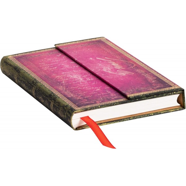 Emily Dickinson, I Died for Beauty Mini Lined Hardcover Journal: Hardcover, Wrap Closure, 85 gsm, 리본 마커, 파우치(Embellished Manuscripts Collection) Lined Mini(140 x 100)