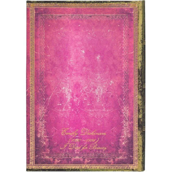 Emily Dickinson, I Died for Beauty Mini Lined Hardcover Journal: Hardcover, Wrap Closure, 85 gsm, 리본 마커, 파우치(Embellished Manuscripts Collection) Lined Mini(140 x 100)