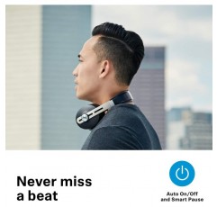 Sennheiser Momentum Wireless 3 리퍼브 상품 - 자동 온/오프, 스마트 일시 중지 및 Smart Control 앱이 있는 노이즈 캔슬링 헤드폰, Alexa 통합 블랙
