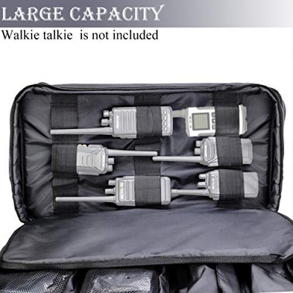 Retevis 양방향 라디오 휴대용 케이스, 휴대용 파우치 호환 H-777 RT22 RT22S RT21RT68 RT29 Baofeng Motorola Midland pxton 워키 토키 야외 보관 여행용 핸드백(1팩)