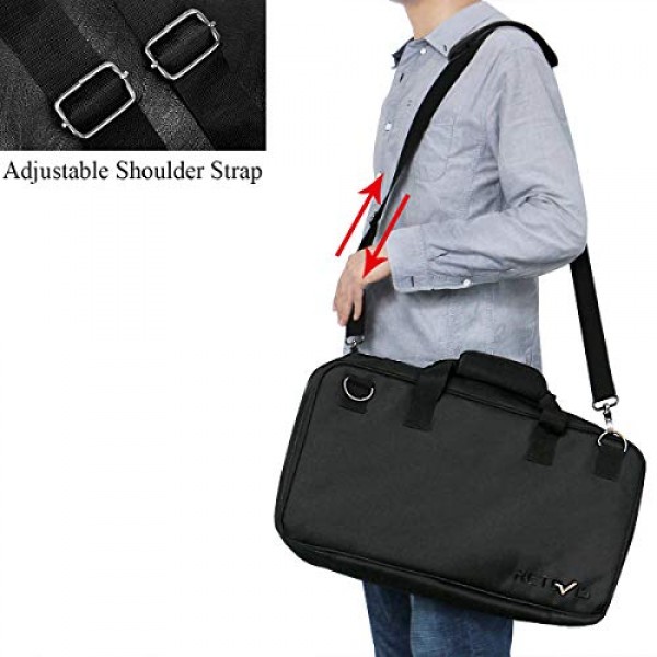 Retevis 양방향 라디오 휴대용 케이스, 휴대용 파우치 호환 H-777 RT22 RT22S RT21RT68 RT29 Baofeng Motorola Midland pxton 워키 토키 야외 보관 여행용 핸드백(1팩)