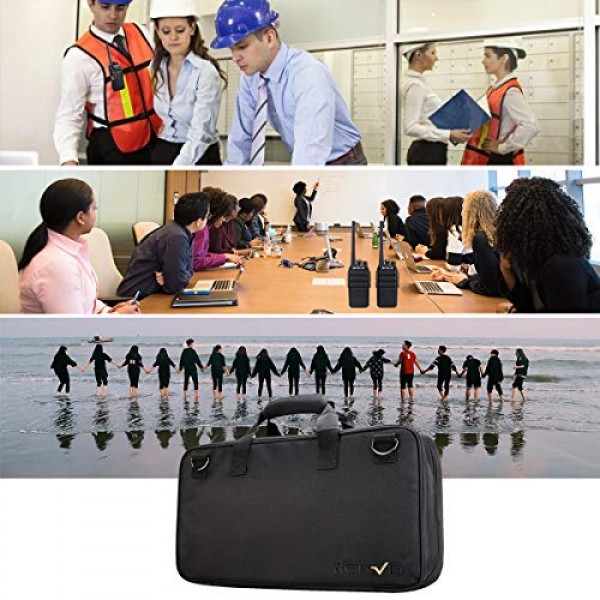 Retevis 양방향 라디오 휴대용 케이스, 휴대용 파우치 호환 H-777 RT22 RT22S RT21RT68 RT29 Baofeng Motorola Midland pxton 워키 토키 야외 보관 여행용 핸드백(1팩)