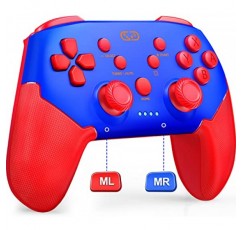 Larstylee 스위치 컨트롤러, Nintendo Switch/Switch Lite/Switch OLED 지원 키링커용 무선 스위치 프로 컨트롤러, PC/IOS/Android/멀티 플랫폼과 호환되는 스위치 터보 컨트롤러