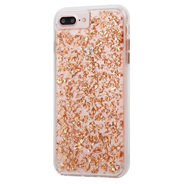 Case-Mate - iPhone 7 Plus 케이스 - Karat - 메탈릭 로즈 골드 하이라이트 - iPhone 7 Plus/6s Plus/6 Plus용 - 로즈 골드