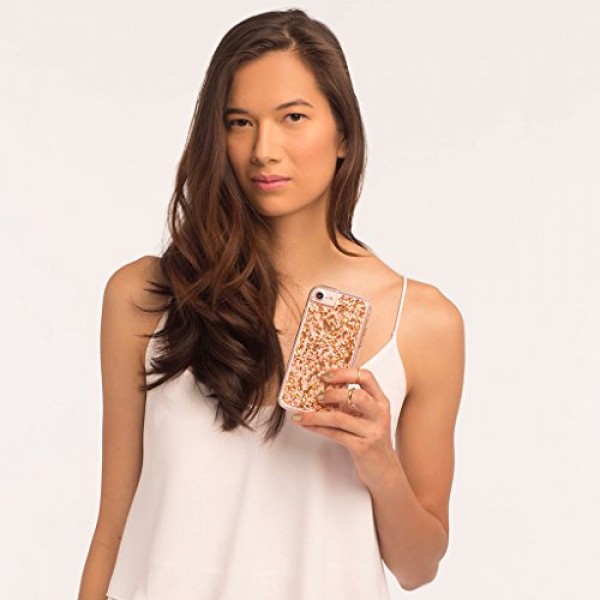 Case-Mate - iPhone 7 Plus 케이스 - Karat - 메탈릭 로즈 골드 하이라이트 - iPhone 7 Plus/6s Plus/6 Plus용 - 로즈 골드