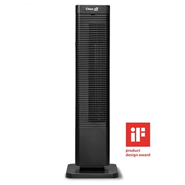 청정 공기 Optima CA-904 - 디자인 팬 히터 - 난방 및 냉방 바람 - 난방: 1000/2000W - 디지털 온도 조절기 15-35°C - 진동 80° - 최대 40m²/100m³의 객실에 적합(검은색)