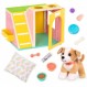 Glitter Girls 062243450554 Dog House Playset & Plush Puppy Chihuahua – 3세 이상 어린이를 위한 14인치 인형 액세서리, 여러 개