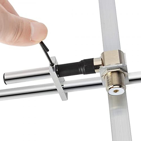 TWAYRDIO 접이식 햄 라디오 야기 안테나 UHF 400-470Mhz 장거리 7dBi 신호 부스터 GMRS 리피터 시스템, HT,Fm 스캐너,433mhz 장치용 방향성 야기 안테나