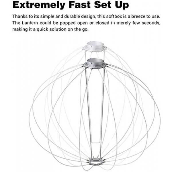 Godox SL-60W SL150W II FV150 AD300PRO AD400PRO AD600BM VL150 VL300(19.6/50cm)용 Godox 랜턴 소프트박스 조명 수정자
