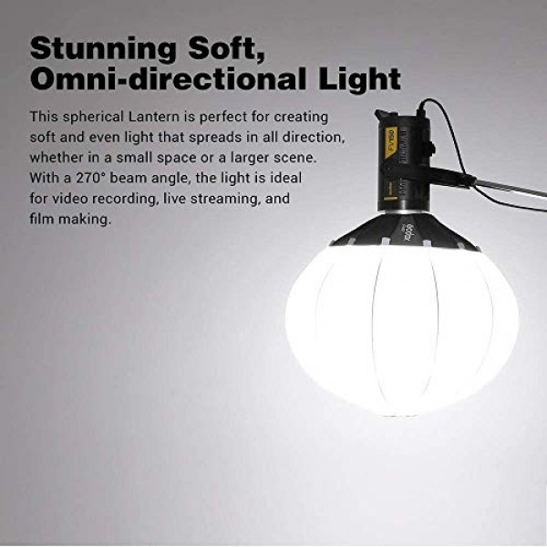 Godox SL-60W SL150W II FV150 AD300PRO AD400PRO AD600BM VL150 VL300(19.6/50cm)용 Godox 랜턴 소프트박스 조명 수정자