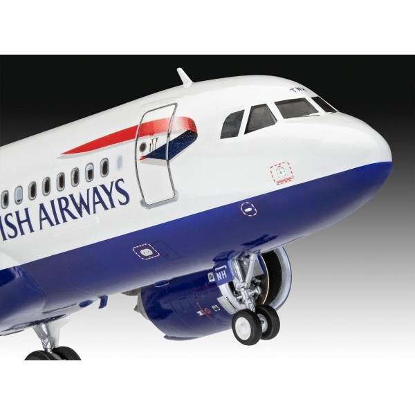 Revell 03840 Airbus A320 neo British Airways 고급 사용자를 위한 충실한 모델 키트, 도색되지 않음