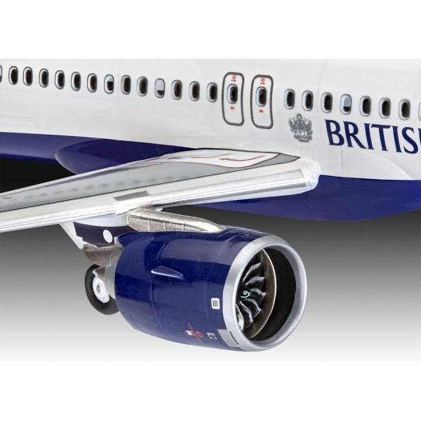 Revell 03840 Airbus A320 neo British Airways 고급 사용자를 위한 충실한 모델 키트, 도색되지 않음