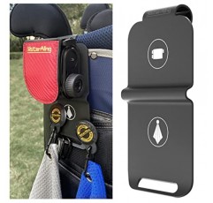 SisterAling 골프 가방 자석 골프 타월, 골프 거리 측정기, 골프 플라스크, 골프 스피커용 금속 랜딩 패드 - 자석 골프 장비 및 액세서리에 대한 빠른 액세스 - 골프 선물 - 