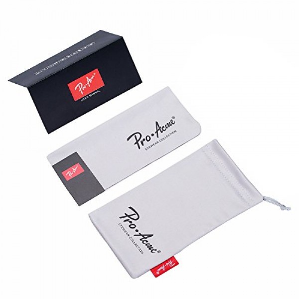 Pro Acme 편광 레트로 클래식 하프 프레임리스 프레임 선글라스 남성 여성