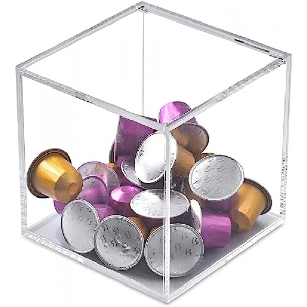 네스프레소 캡슐용 IHAYNER 커피 포드 홀더 Vertuoline 티백 주최자 투명 아크릴 디스펜서