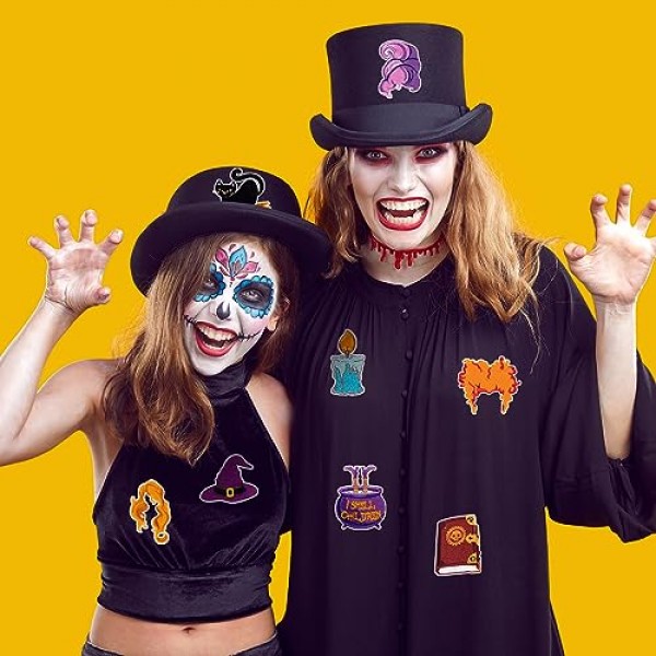 패치에 8PCS 할로윈 아이언 수 놓은 Applique 수리 패치에 바느질 의류 자켓 청바지 바지 드레스 배낭 모자 장식 선물에 대한 DIY 공예 액세서리 (할로윈 8PCS)