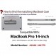 UESWILL 2021-2023 MacBook Pro 14인치 케이스 모델 A2442/A2779 M1 M2 Pro/Max 칩 및 Touch ID와 호환 가능 유광 스파클링 하드 케이스 + 극세사 천 글리터 블랙 MacBook Pro 14(M1 M2 Pro/Max) 글