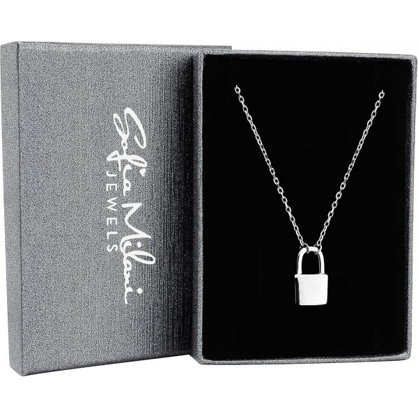 SOFIA MILANI - 여성용 목걸이 925 실버 - 잠금 펜던트 - 50373