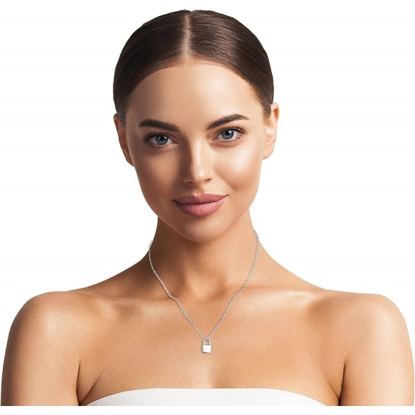 SOFIA MILANI - 여성용 목걸이 925 실버 - 잠금 펜던트 - 50373