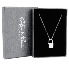 SOFIA MILANI - 여성용 목걸이 925 실버 - 잠금 펜던트 - 50373