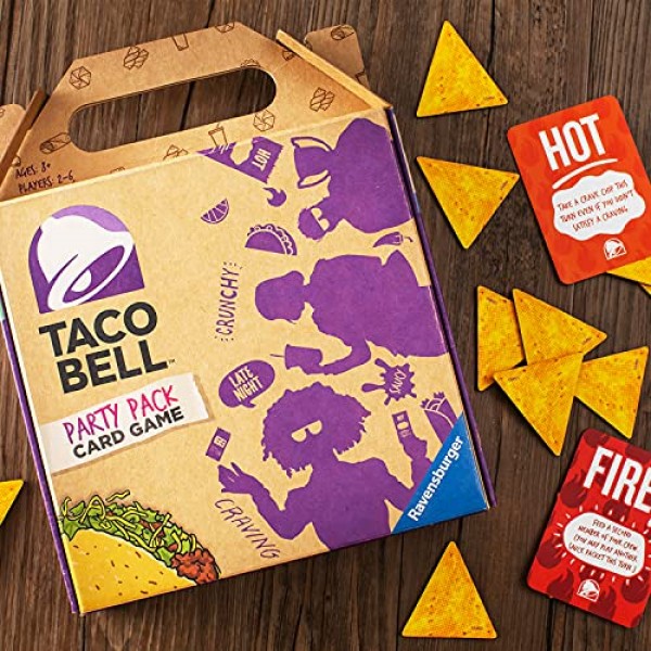 8세 이상을 위한 Ravensburger Taco Bell 파티 팩 카드 게임 - 재미있고 빠른 파티 카드 게임