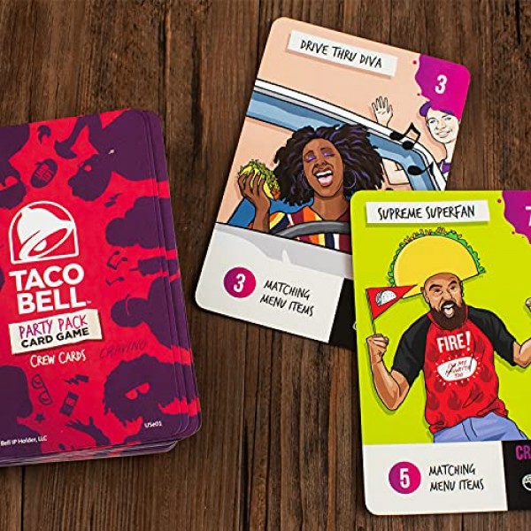 8세 이상을 위한 Ravensburger Taco Bell 파티 팩 카드 게임 - 재미있고 빠른 파티 카드 게임