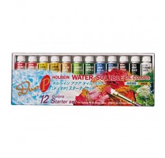 홀바인 듀오-아쿠아 : 12 x 10ml 컬러 세트 206,208,228,231,229,245,246,275,272,318,350, 360