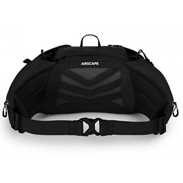 Osprey Talon 6L 남성용 요추 하이킹 허리 팩, 스텔스 블랙