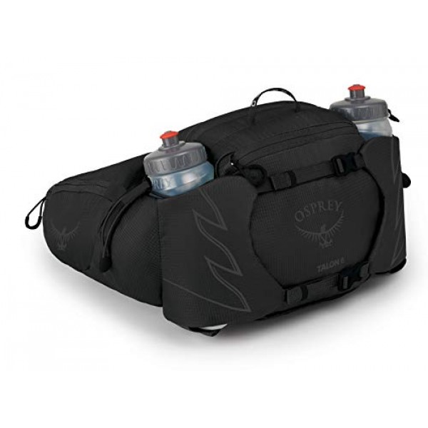 Osprey Talon 6L 남성용 요추 하이킹 허리 팩, 스텔스 블랙