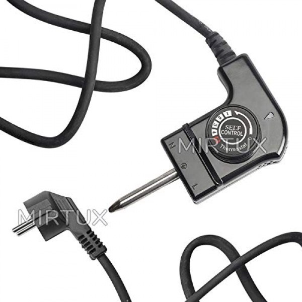 MIRTUX CTW-300 250V 10A 그릴 케이블(온도 조절 장치 포함), 다양한 모델 Jata, Princess, Fagor 등에 적합