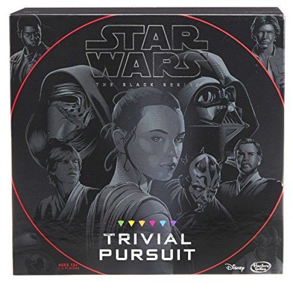 Hasbro Trivial Pursuit: Star Wars the Black Series Edition - 최고의 팬을 위한 쉽고부터 매우 어려운 1,800개 이상의 질문으로 지식 테스트 - 2~4명 - 지침 포함