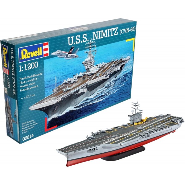 Revell 05814 - 모델 키트 - U.S.S. 1:1200 스케일의 니미츠(CVN-68)