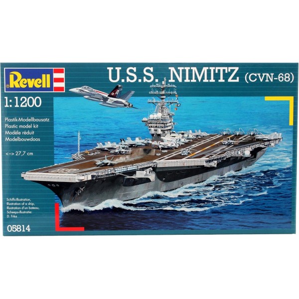 Revell 05814 - 모델 키트 - U.S.S. 1:1200 스케일의 니미츠(CVN-68)