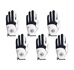 SIMPLE SYMBOL 남성용 골프 장갑 프리미엄 합성 가죽, 순 직물, 안정적인 그립, 식스 팩 값 왼손 오른손(왼쪽은 왼손에 착용, 오른쪽은 오른손에 착용)