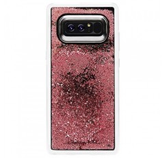 Case-Mate Note 8 케이스 - 워터폴 - 로즈 골드 - 계단식 리퀴드 글리터 - 밀리터리 낙하 방지 - 삼성 갤럭시 노트 8용 보호 디자인 - 로즈 골드