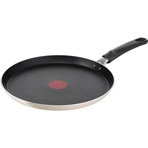 T-fal B68111 파리 카페 프렌치 팬, 10.6인치(27cm)(가스 스토브용) 팬케이크 크레이프, 화이트
